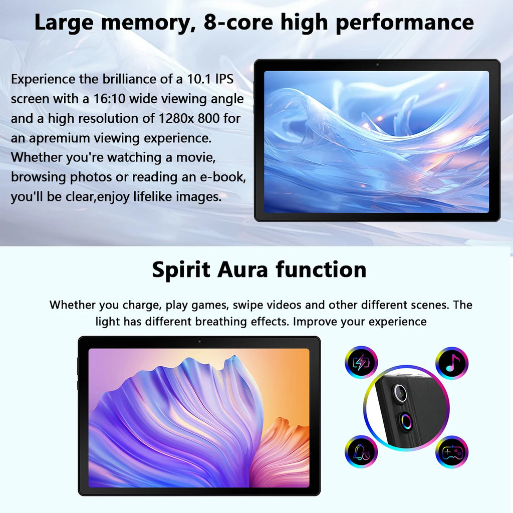 AEEZO 10.1" Android 14 Tablet, 3GB RAM, 64GB, with Case, Stylus, Keyboard and Mouse
