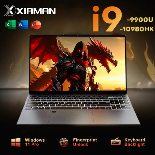 15.6 inch IPS laptop with Intel Core i9-9900, main view