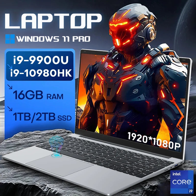 15.6" Laptop, Intel Core i9-10980HK, 16GB RAM, 1TB SSD, Backlit Keyboard