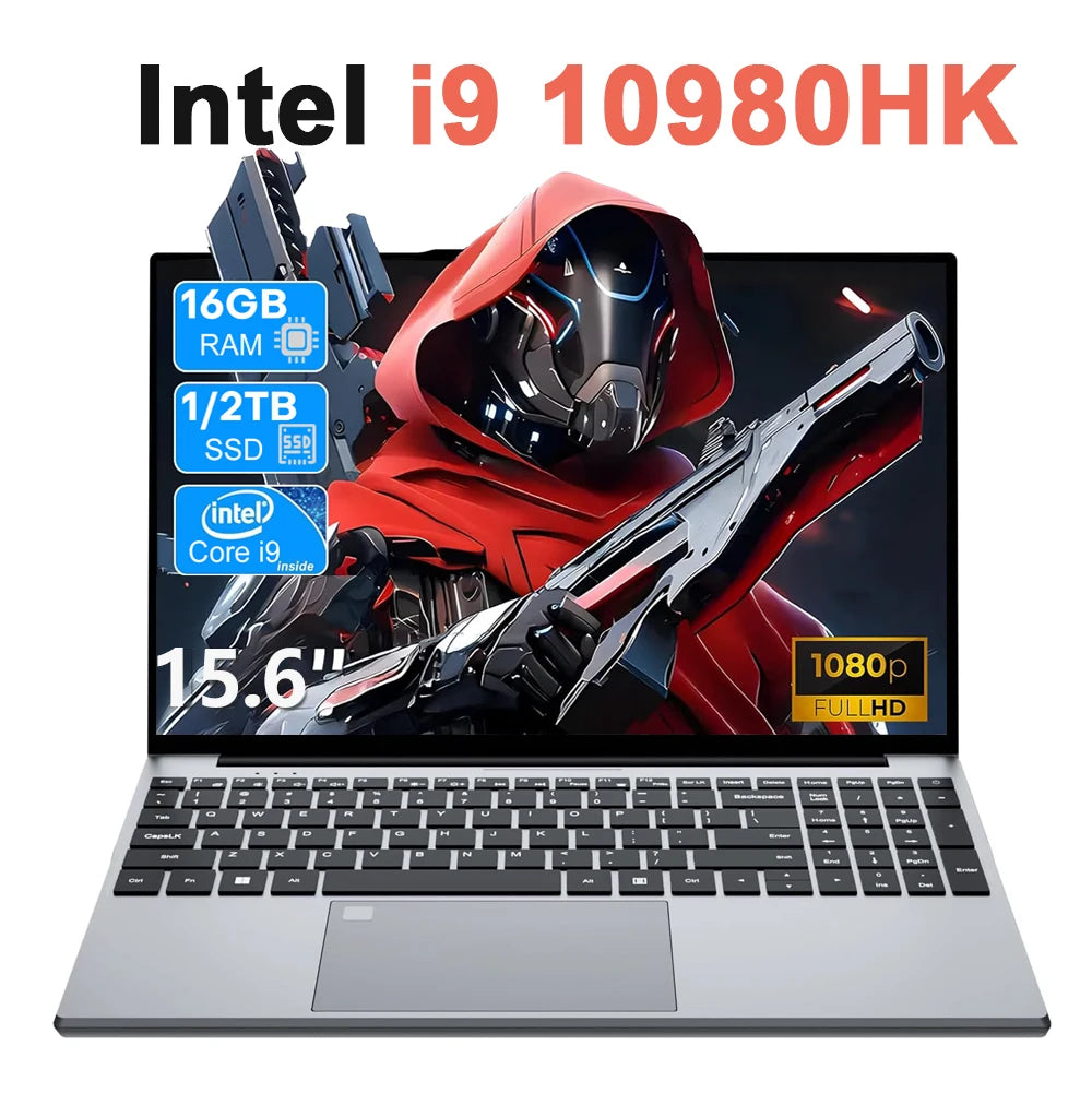 15.6" Laptop, Intel Core i9-10980HK, 16GB RAM, 1TB SSD, Backlit Keyboard