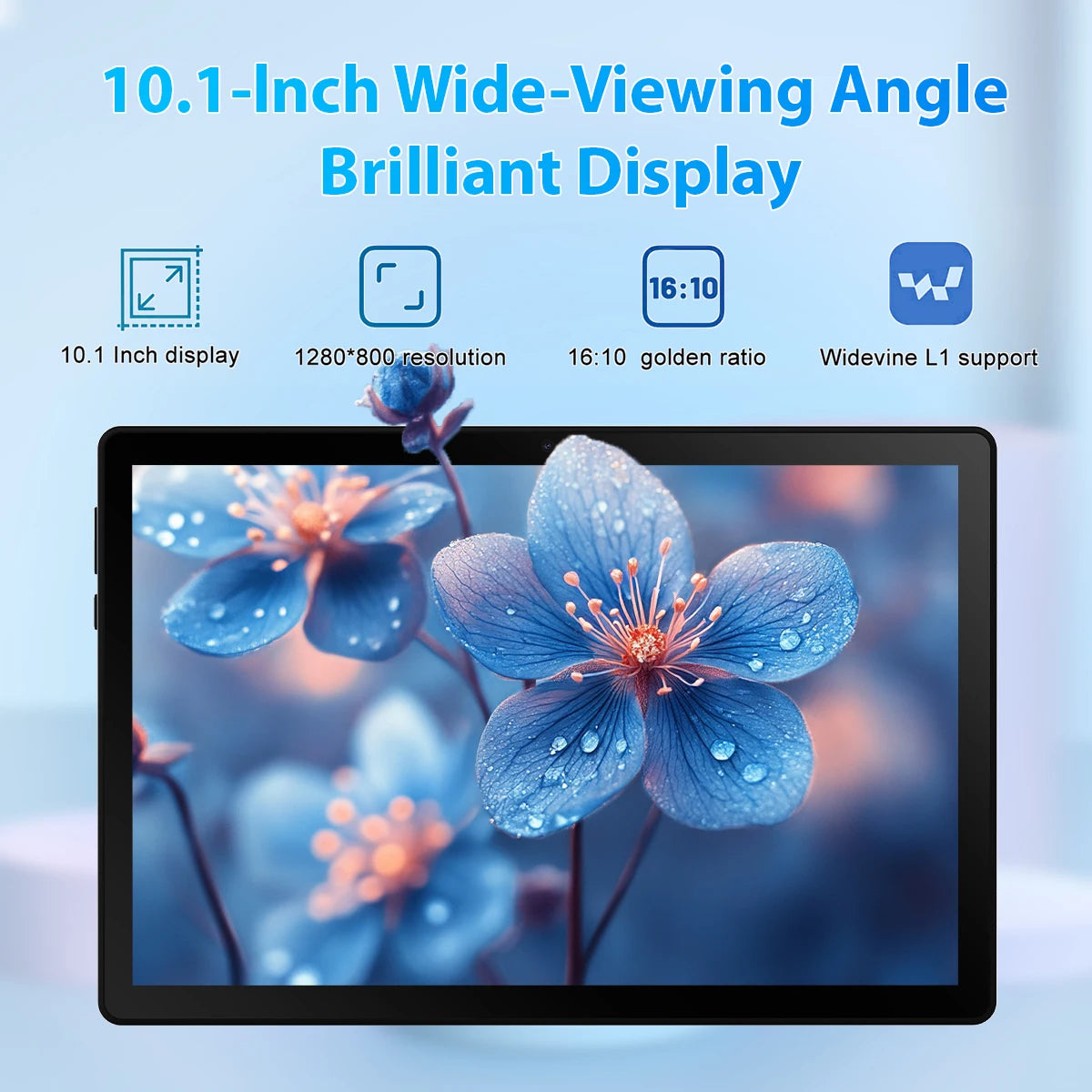 AEEZO 10.1" Android 14 Tablet, 3GB RAM, 64GB, with Case, Stylus, Keyboard and Mouse