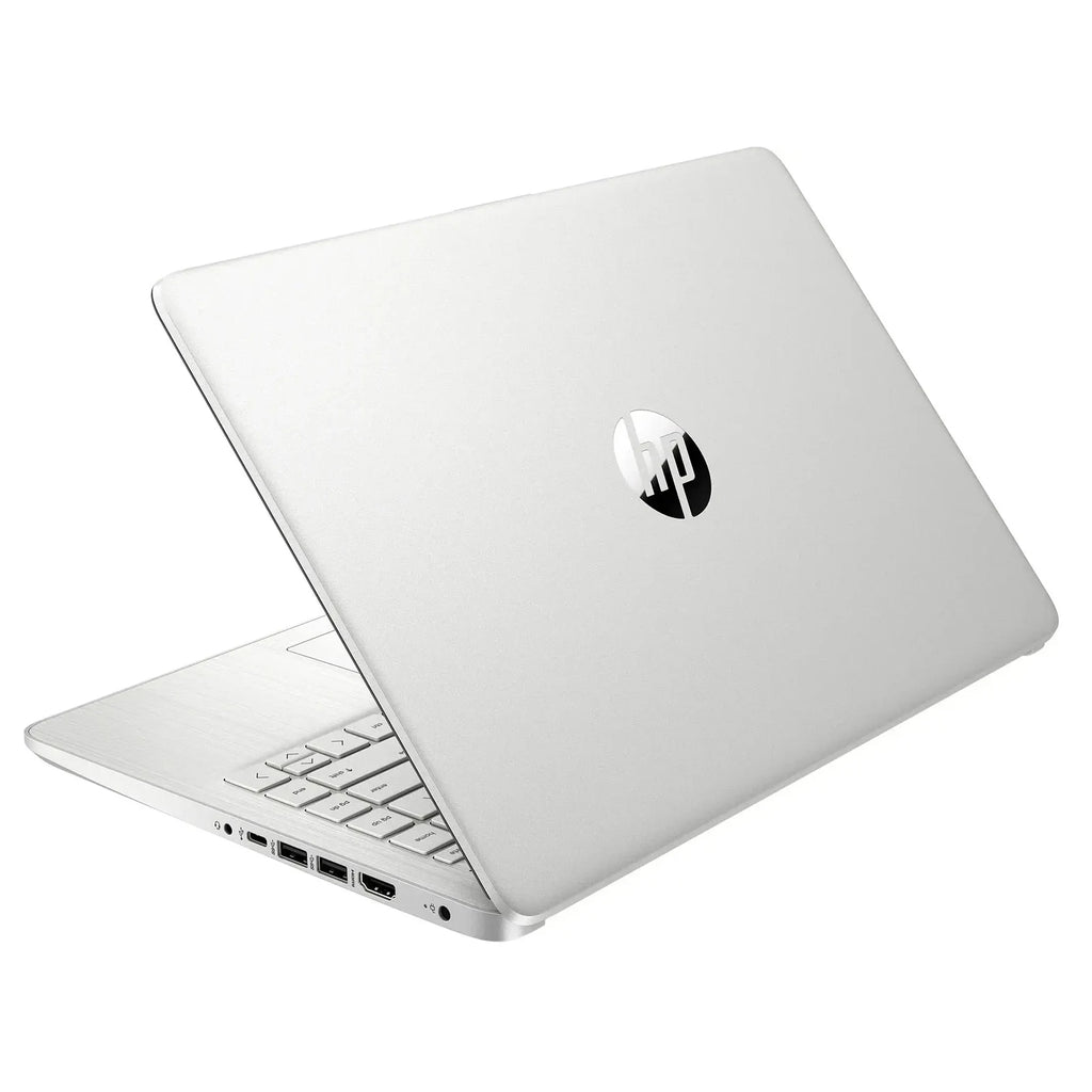 كمبيوتر محمول HP مقاس 14 بوصة، معالج Intel Celeron N4120، ذاكرة وصول عشوائي 4 جيجابايت، سعة تخزين 128 جيجابايت eMMC، نظام تشغيل Windows 11 Home