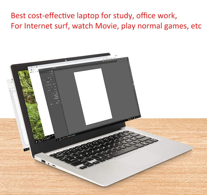 14" Windows 10 Laptop, 6GB RAM, 64GB SSD, HD Webcam and Wi-Fi