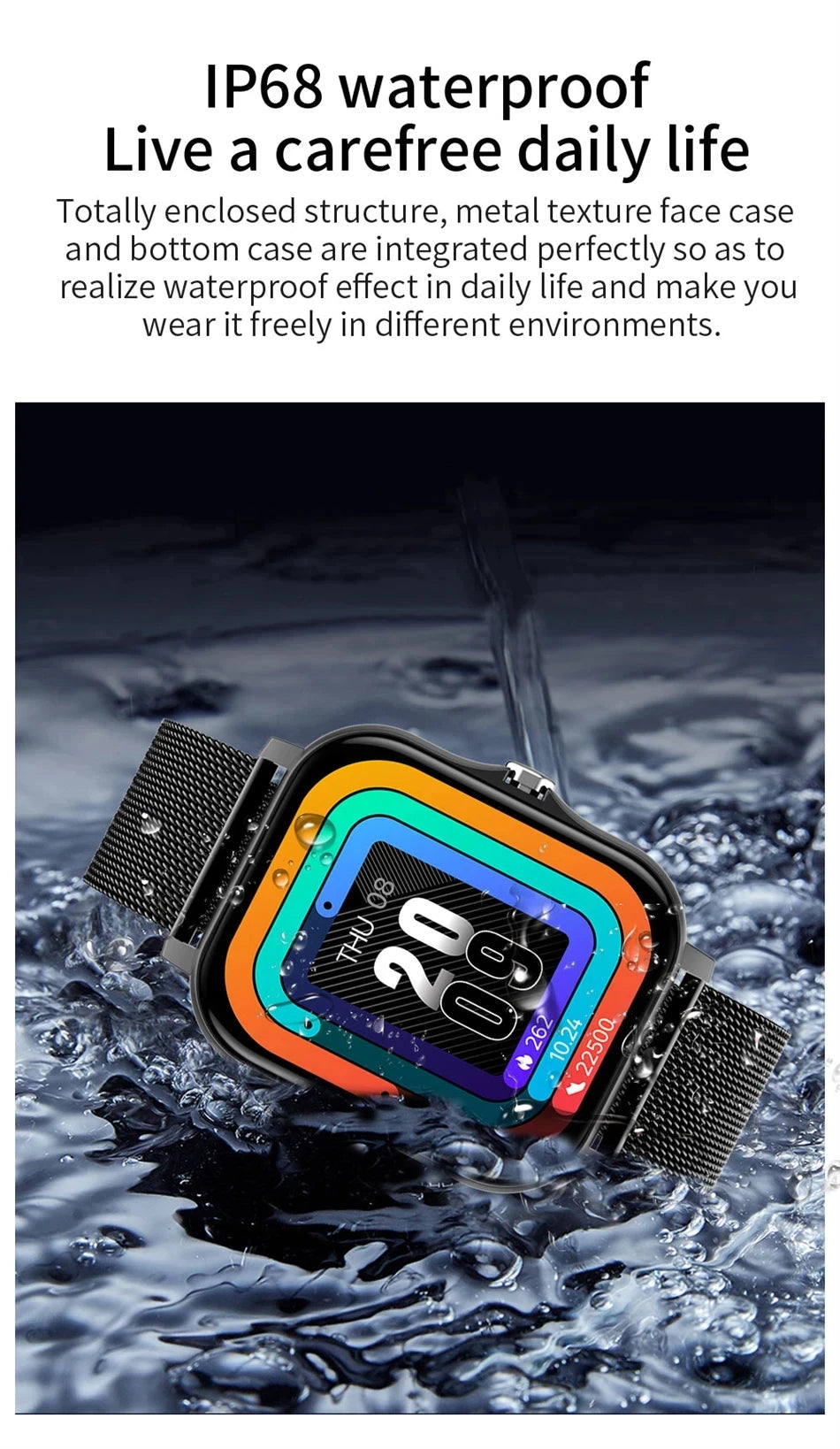 Smart Watch with Bluetooth Calling and Sports Modes