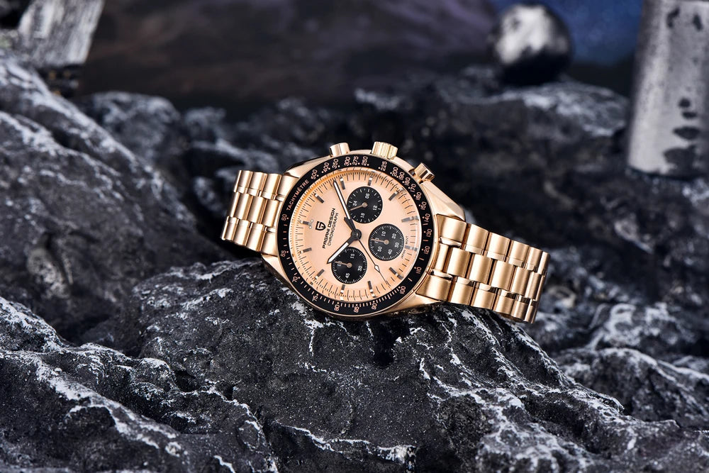PAGANI DESIGN Moon Men's Chronograph Quartz Watch, Sapphire Glass