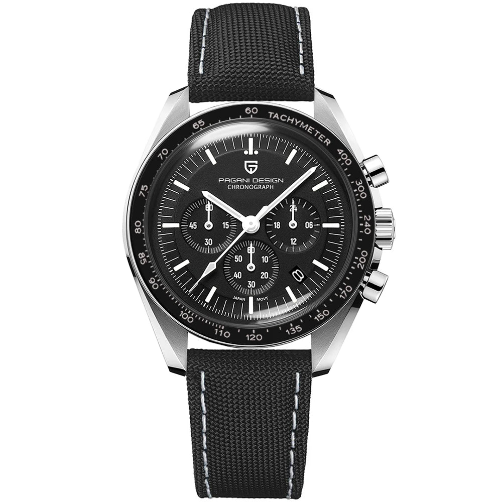 PAGANI DESIGN Moon Men's Chronograph Quartz Watch, Sapphire Glass