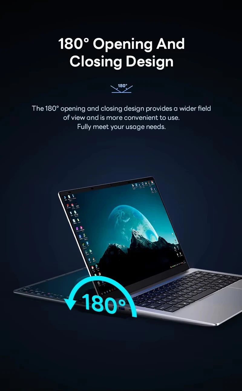 لابتوب شيامن 14.1 بوصة، معالج Intel Atom A3950، ذاكرة وصول عشوائي 12 جيجابايت، قرص صلب 1 تيرابايت SSD، نظام ويندوز 11