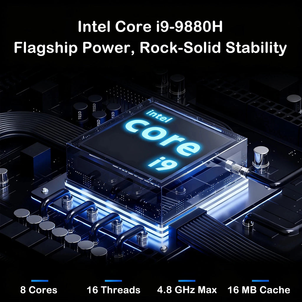15.6" Laptop, Intel Core i9-9880H, 32GB RAM, 2TB SSD, Windows 11