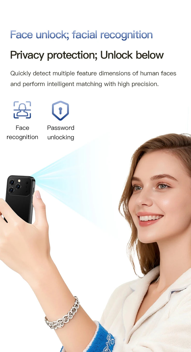 هاتف SOYES XS18 Pro الذكي الصغير، 3.0 بوصة، 2 جيجابايت رام، 16 جيجابايت، شريحتان