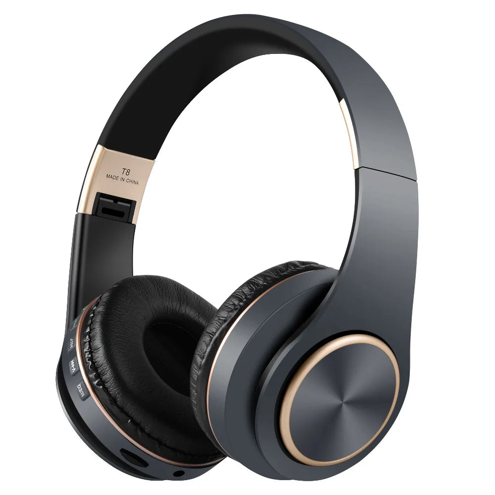 EOENKK T8 Wireless Bluetooth 5.3 Headphones, Foldable, Low Latency