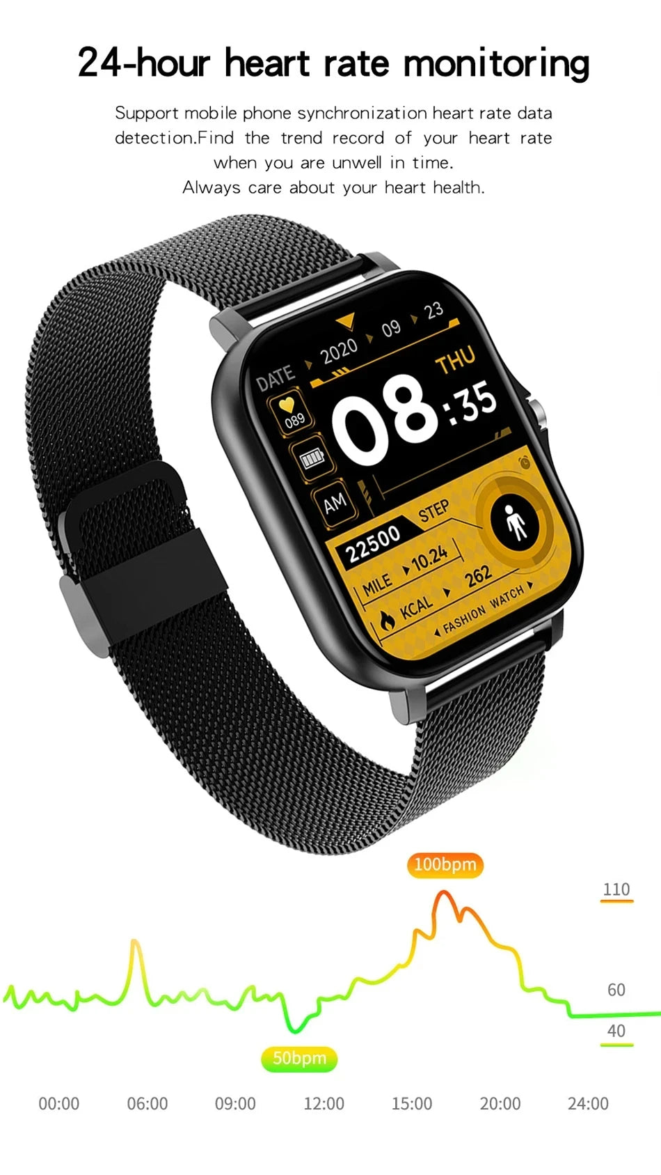 Smart Watch with Bluetooth Calling and Sports Modes