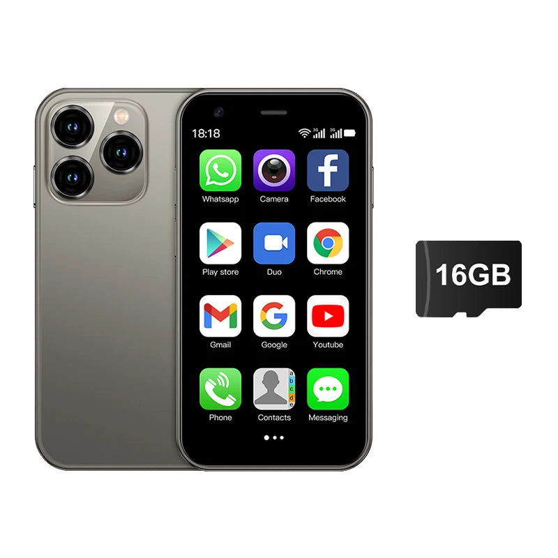 SERVO 15SE Mini Smartphone, 3.0", Dual SIM, Wi-Fi Hotspot, Android