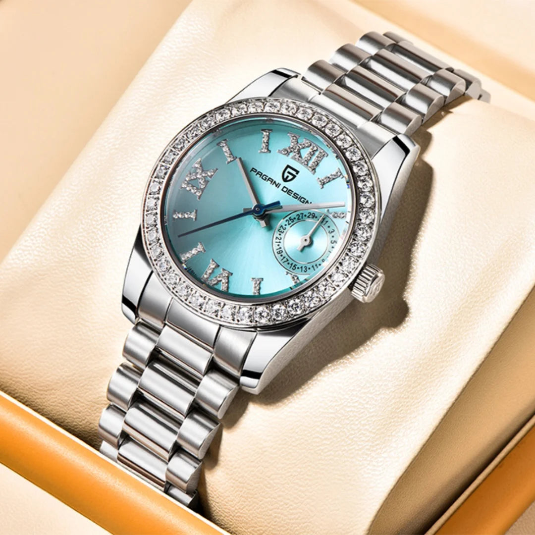 PAGANI DESIGN 32 mm Women's Quartz Watch, Sapphire Glass, Water Resistant