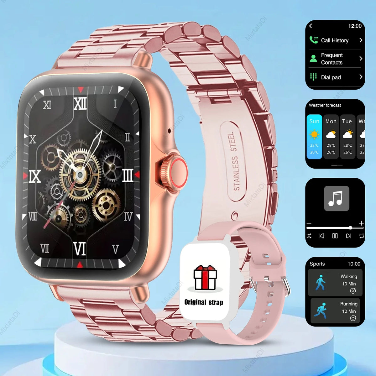 1.83" Smart Watch with Bluetooth Calling and Sleep Tracking