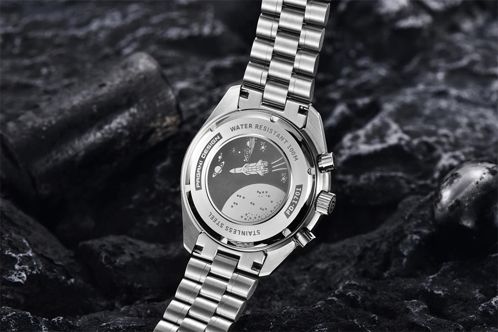 PAGANI DESIGN Moon Men's Chronograph Quartz Watch, Sapphire Glass