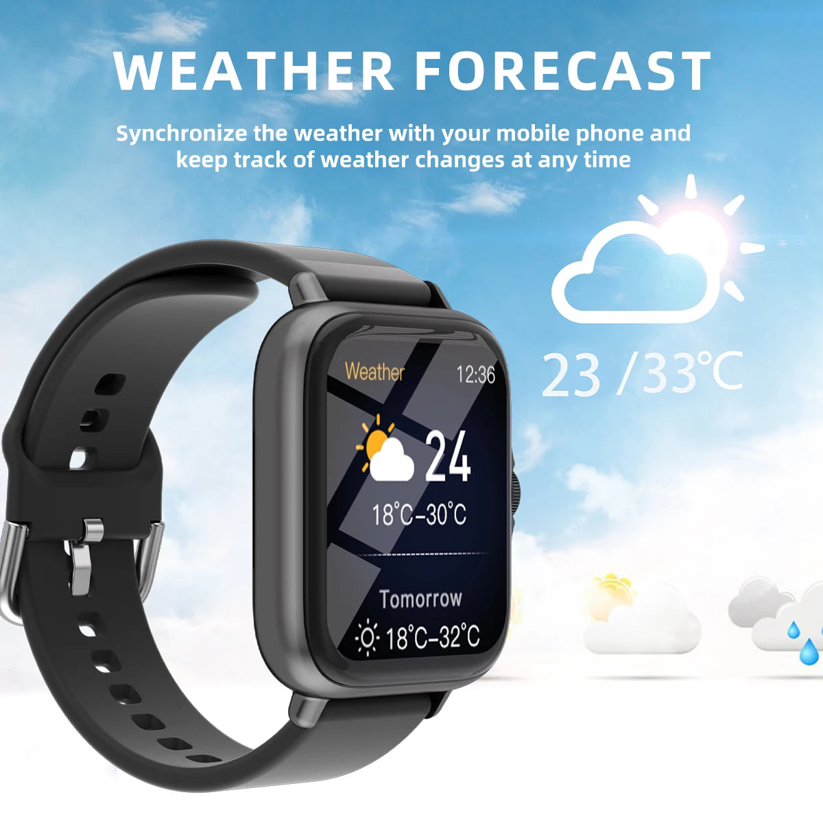1.83" Smart Watch with Bluetooth Calling and Sleep Tracking