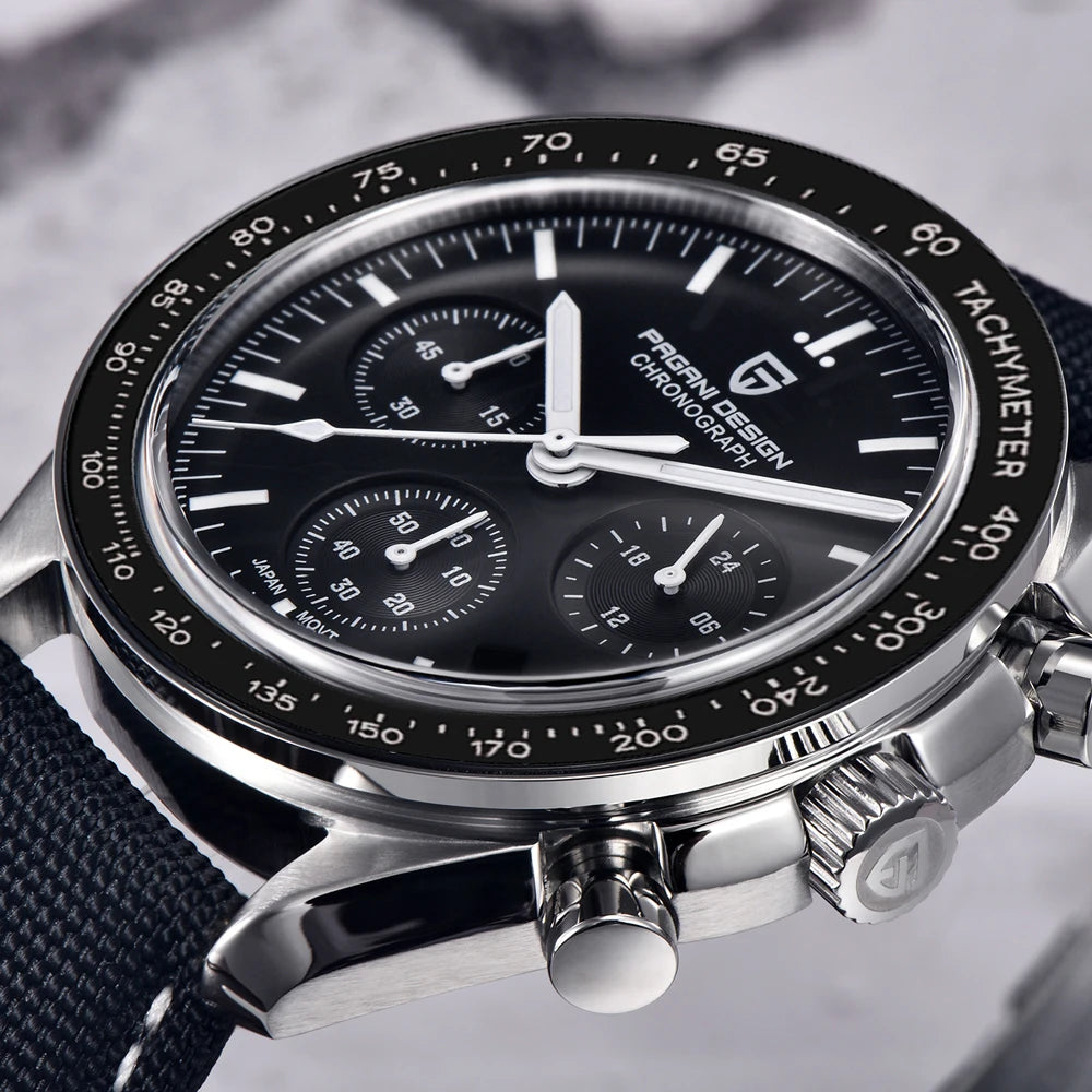 PAGANI DESIGN Moon Men's Chronograph Quartz Watch, Sapphire Glass