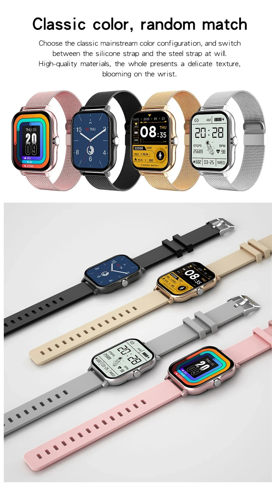 Smart Watch with Bluetooth Calling and Sports Modes