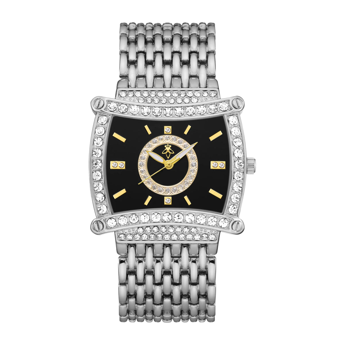 YaLaLuSi Women's Square Quartz Watch, Black Dial, Water Resistant