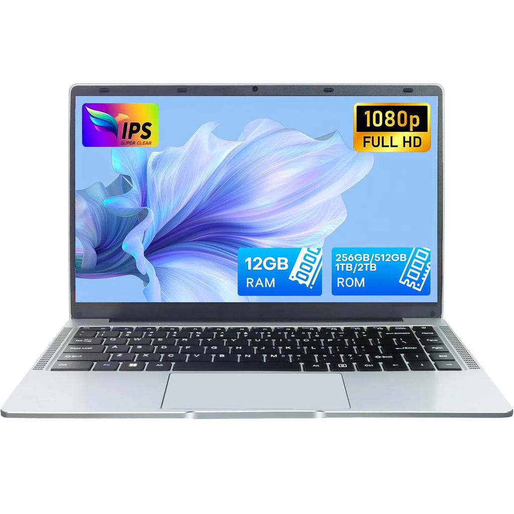 لابتوب بشاشة 14.1 بوصة، نظام ويندوز 11 برو، معالج Intel Atom A3950، ذاكرة وصول عشوائي 12 جيجابايت، قرص تخزين 2 تيرابايت SSD