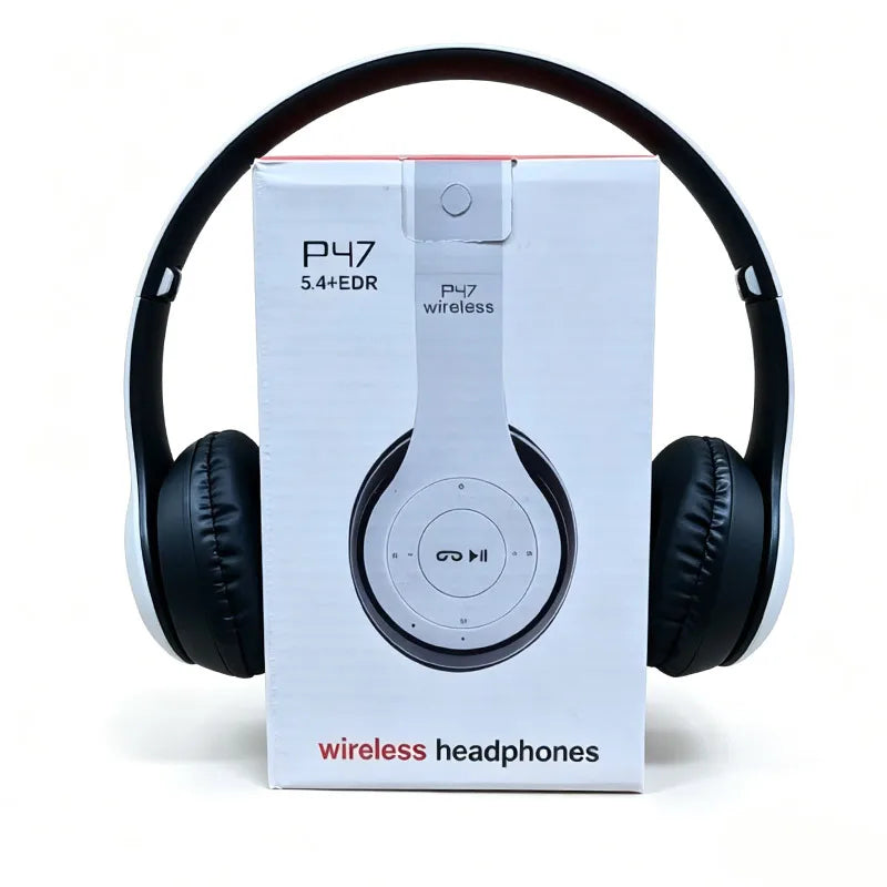 P47 Foldable Wireless Bluetooth Headset, Stereo Sound