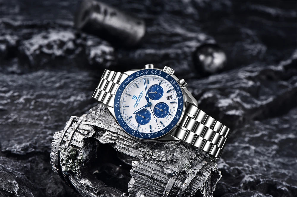 PAGANI DESIGN Moon Men's Chronograph Quartz Watch, Sapphire Glass
