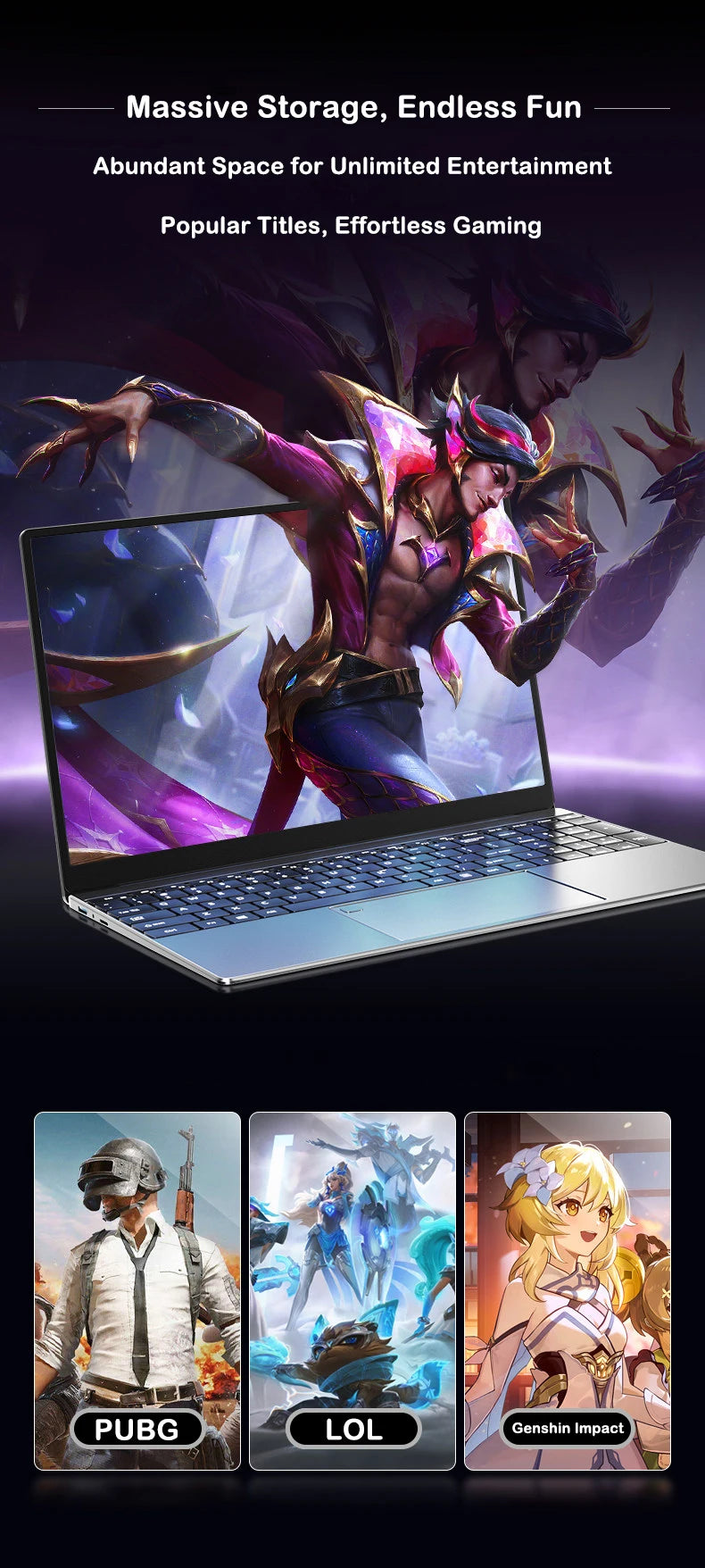 15.6" Laptop, Intel Core i9-9880H, 32GB RAM, 2TB SSD, Windows 11
