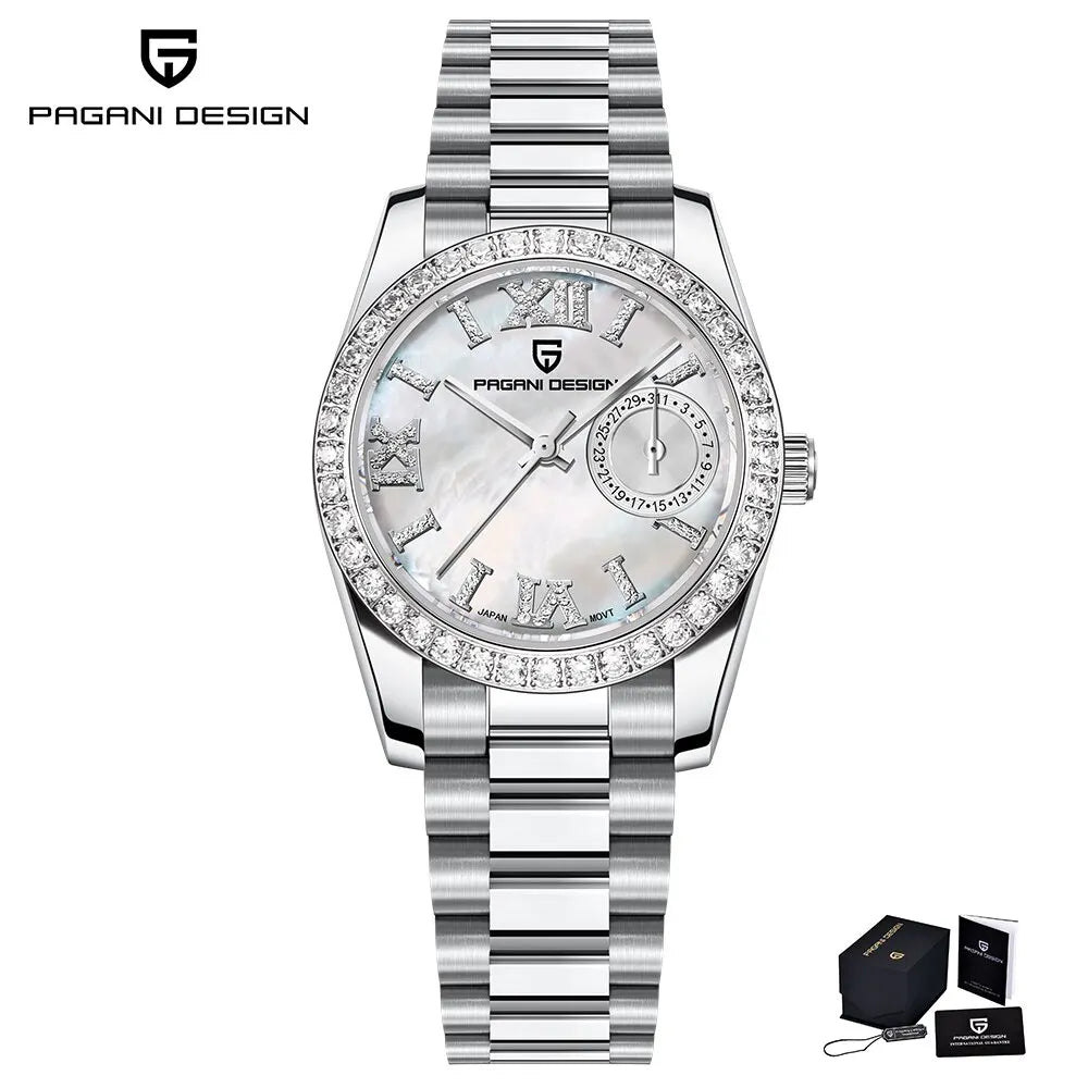 PAGANI DESIGN 32 mm Women's Quartz Watch, Sapphire Glass, Water Resistant