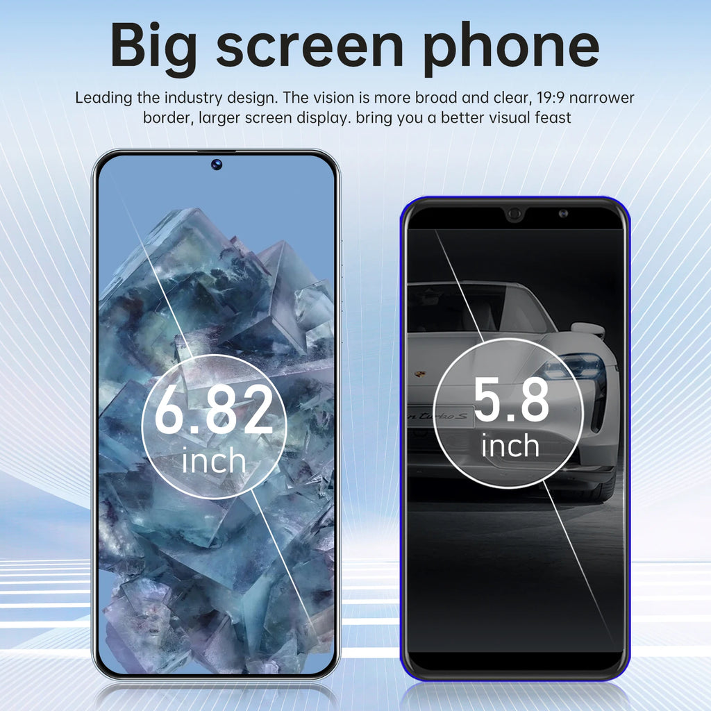 IVMI P10 Pro Smartphone, 6.82", 6GB RAM, 128GB, 5000mAh, 4G