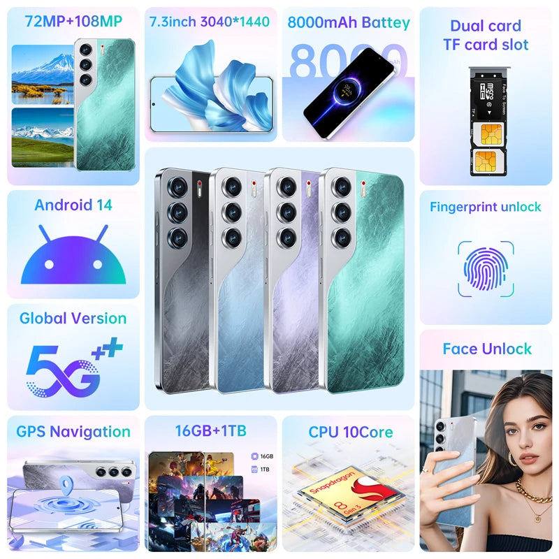 Camon 40 Pro Smartphone, 7.3", 5G, 22GB RAM, 2TB, 108MP, 7800mAh