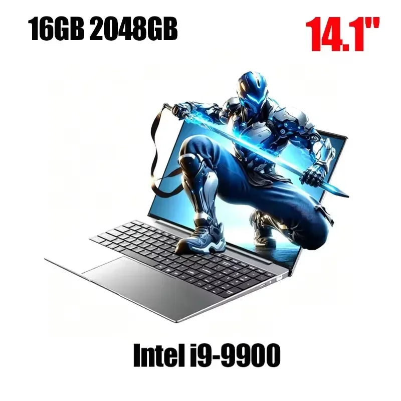 14.1" Laptop, Intel Core i9-9900, 16GB RAM, 1TB SSD, Windows 11, Fingerprint Reader