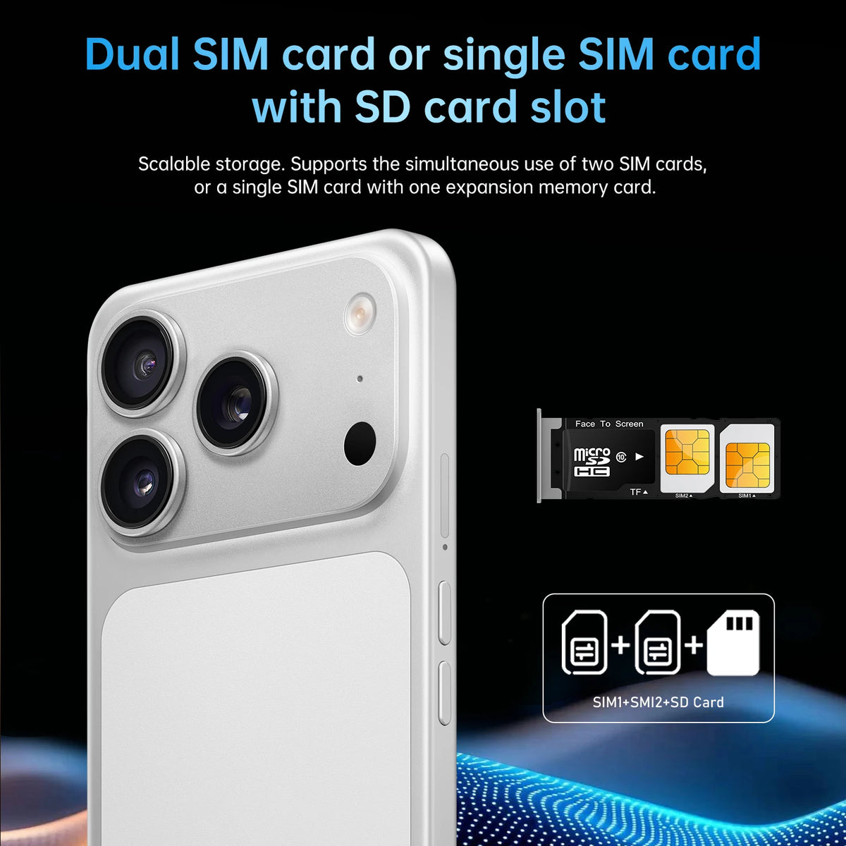 IVMI 17 Pro Max Smartphone, 6.7", 3GB RAM, 16GB, Dual SIM, 4G