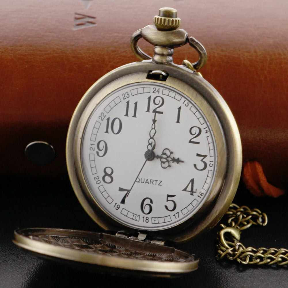 Bronze pocket watch puzzle dial, close-up
