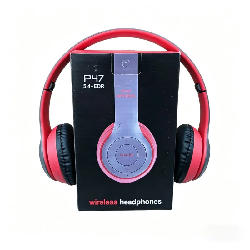 P47 Foldable Wireless Bluetooth Headset, Stereo Sound