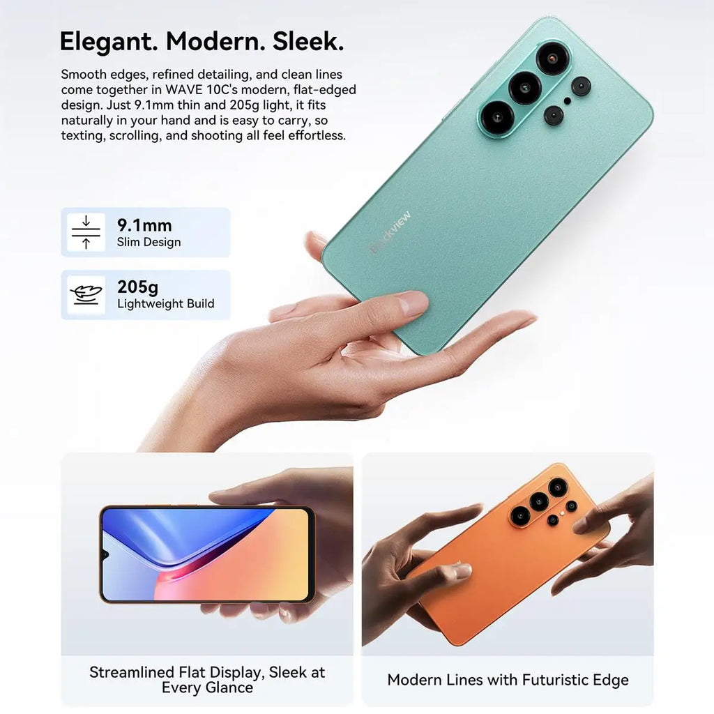 Blackview WAVE 10C Smartphone, 6.88" HD+, 4GB RAM, 32GB, 5000mAh, 4G