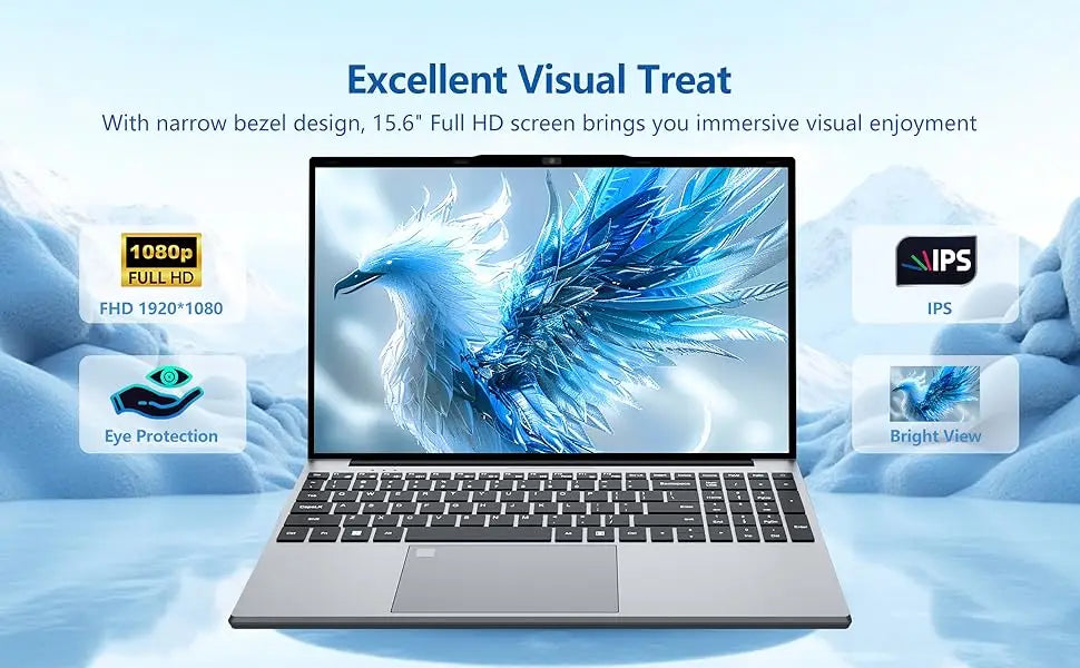 15.6" Laptop, Intel Core i9-10980HK, 16GB RAM, 2TB SSD, IPS Display