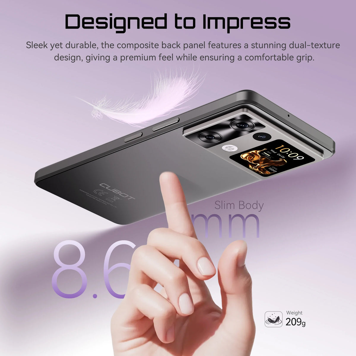 Cubot P90 smartphone, feature overview