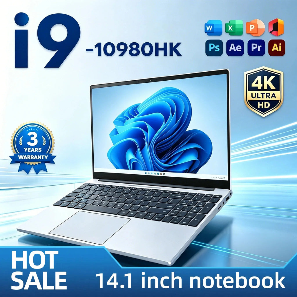 14.1" Laptop, Intel Core i9-10980HK, 32GB RAM, 2TB M.2 SSD