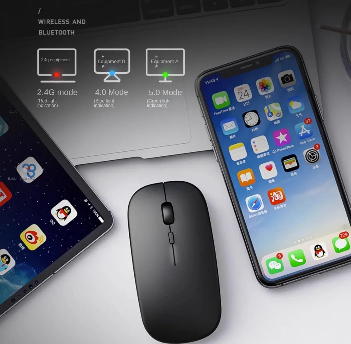 Wireless mouse, feature overview
