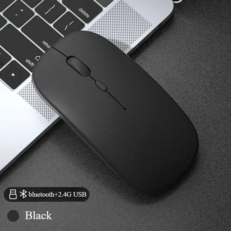 Rechargeable Wireless Bluetooth Mouse, Silent Click, Ergonomic