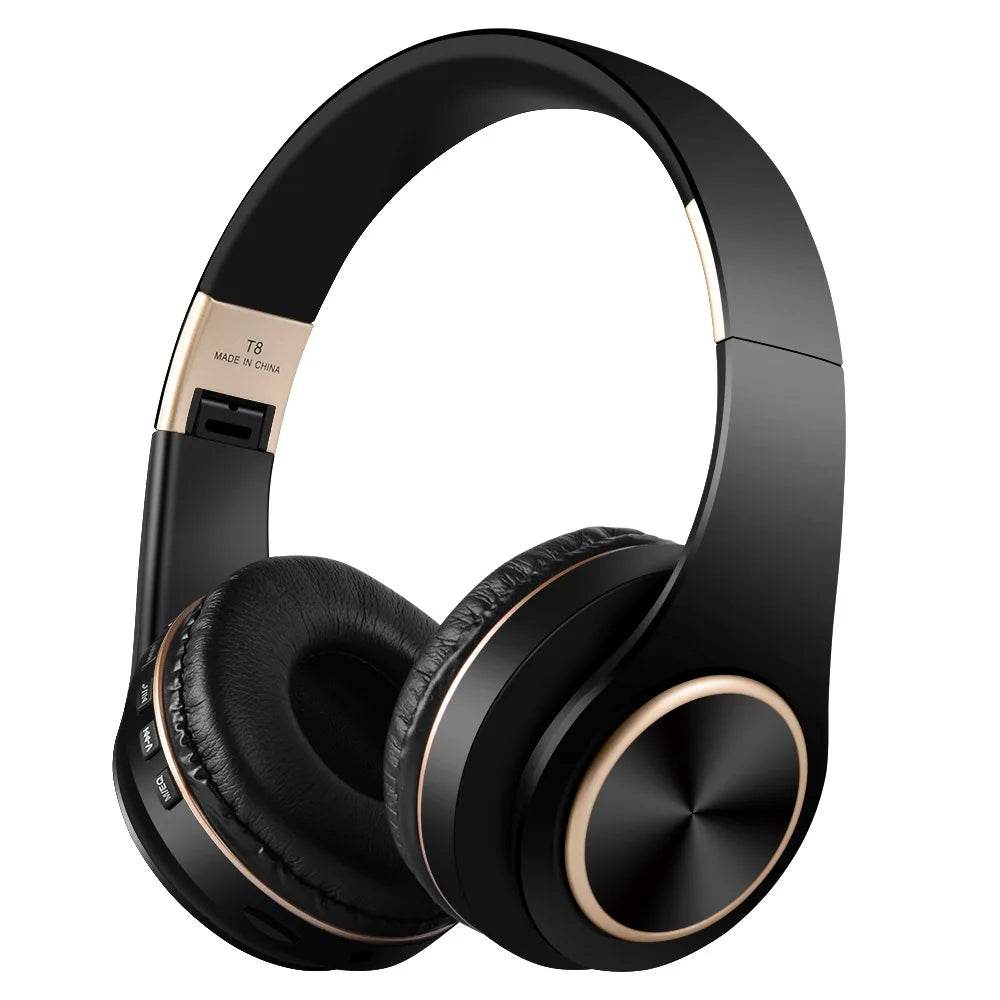 EOENKK T8 Wireless Bluetooth 5.3 Headphones, Foldable, Low Latency