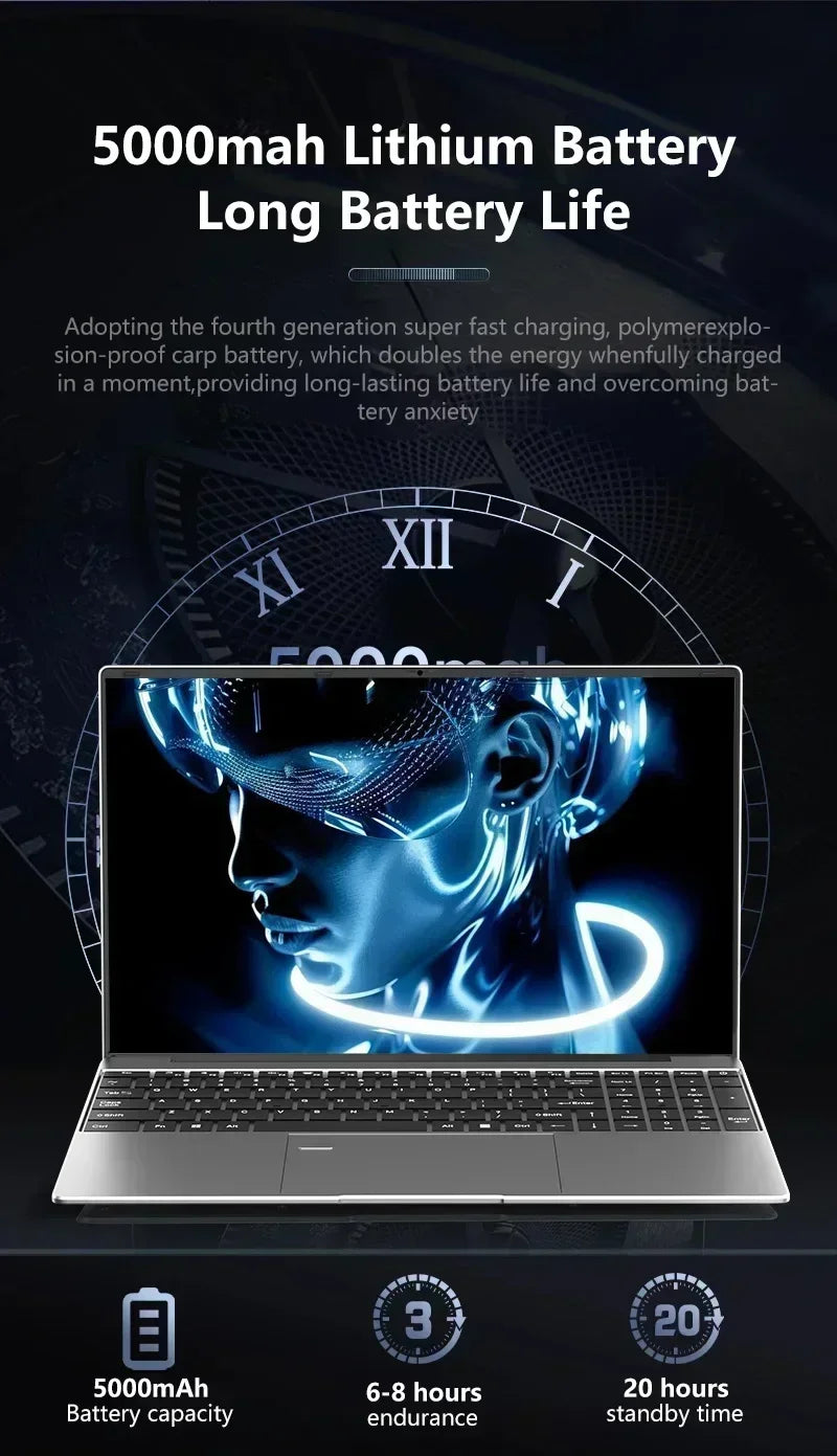 لابتوب ألعاب مقاس 15.6 بوصة، معالج Intel Core i9-10980HK، ذاكرة وصول عشوائي 32 جيجابايت، قرص صلب 2 تيرابايت SSD، واي فاي 6