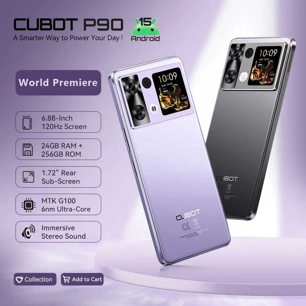 Cubot P90 smartphone, main view
