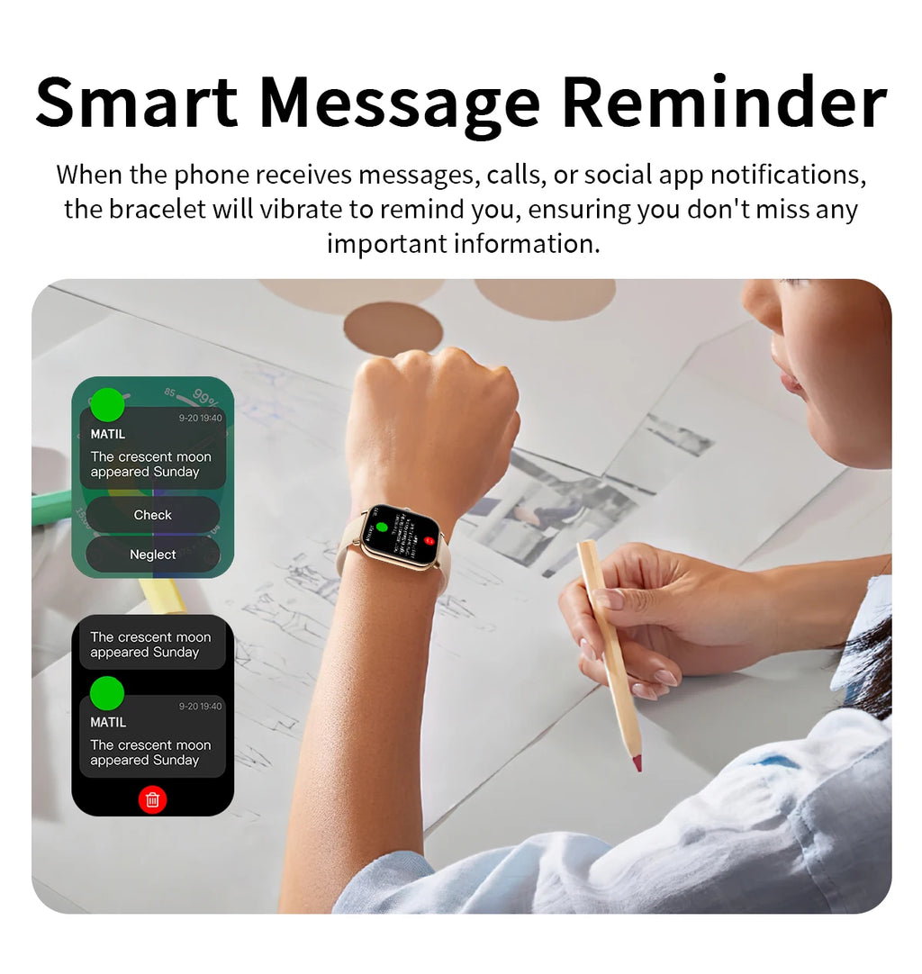 Smartwatch with Bluetooth Calling, Heart Rate and Sleep Tracking