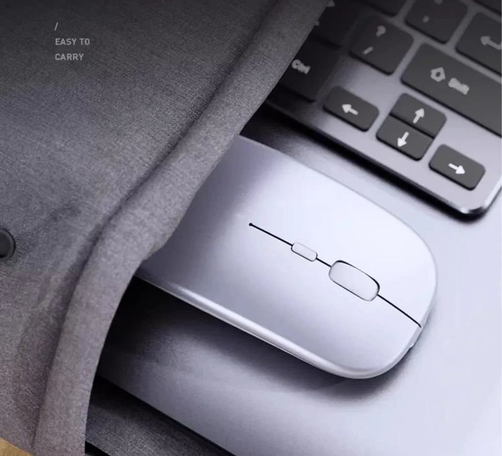 Rechargeable Wireless Bluetooth Mouse, Silent Click, Ergonomic