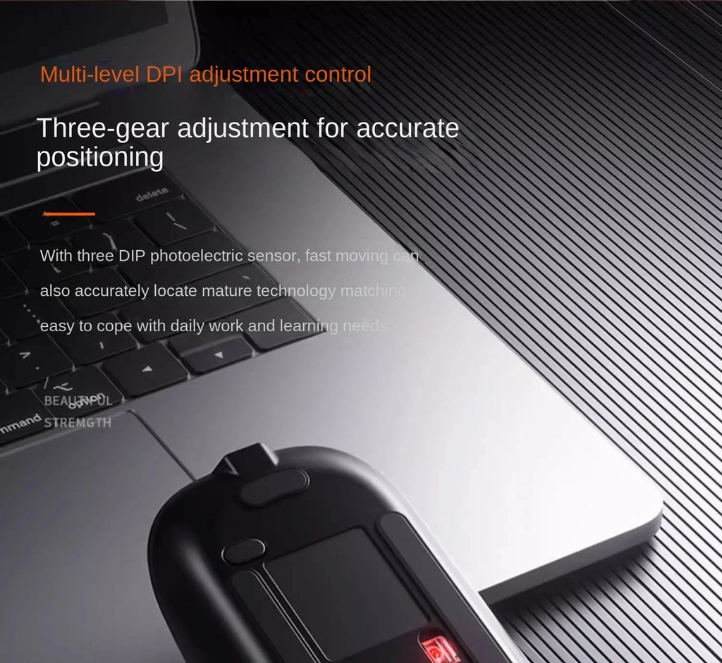 Rechargeable Wireless Bluetooth Mouse, Silent Click, Ergonomic