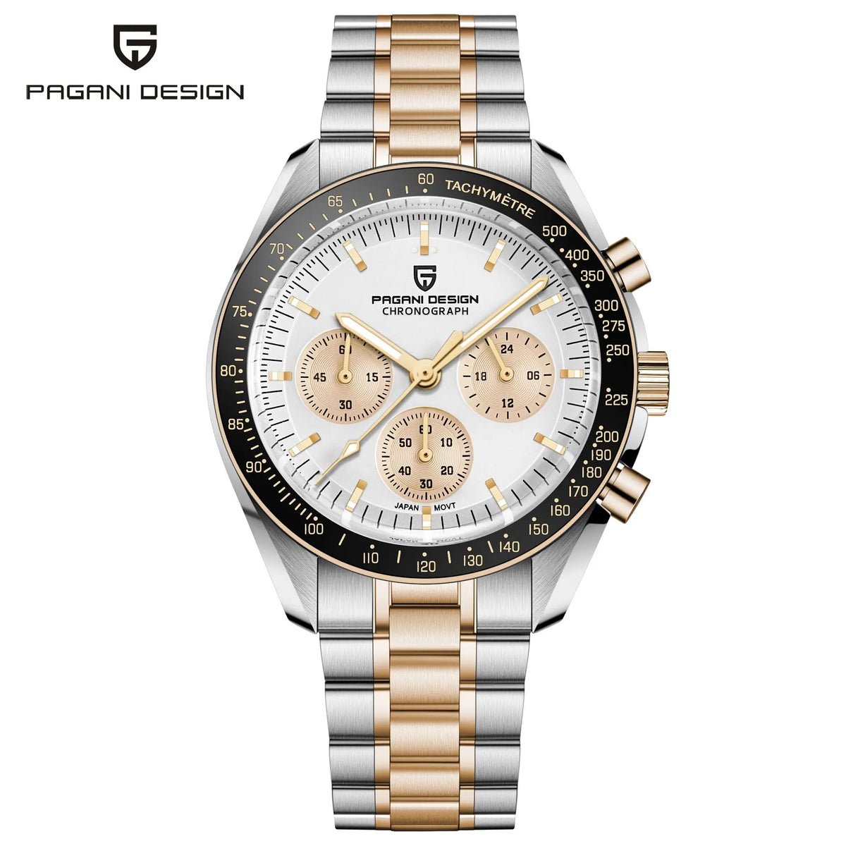 PAGANI DESIGN Moon Men's Chronograph Quartz Watch, Sapphire Glass