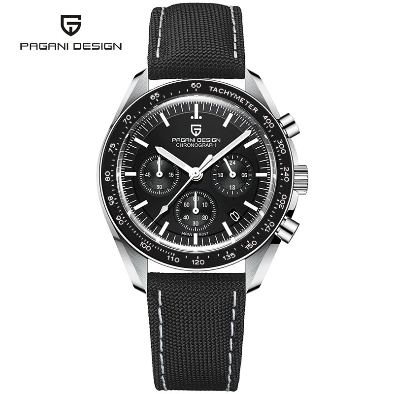 PAGANI DESIGN Moon Men's Chronograph Quartz Watch, Sapphire Glass