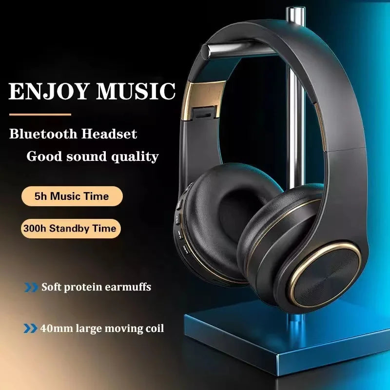EOENKK T8 Wireless Bluetooth 5.3 Headphones, Foldable, Low Latency