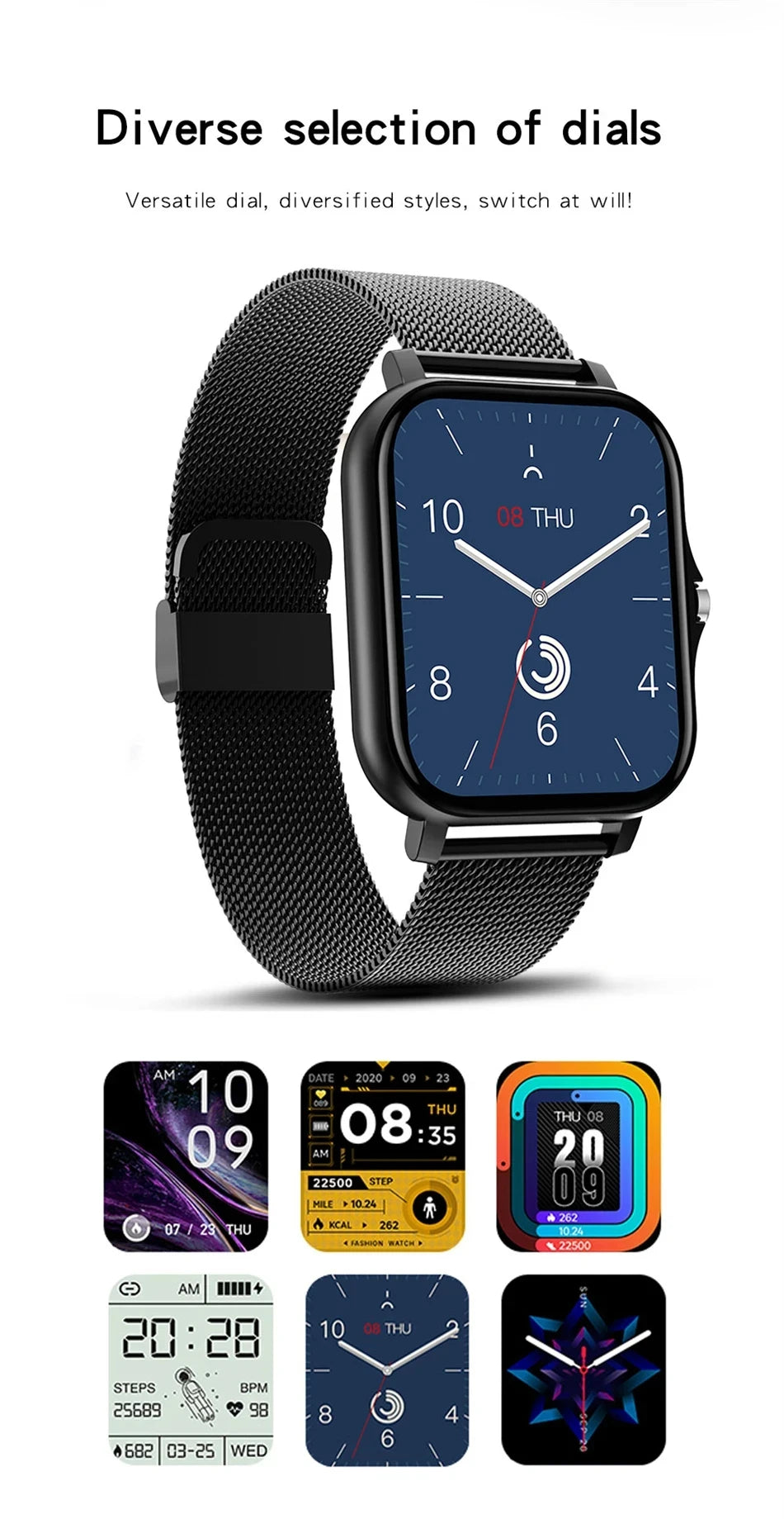 Smart Watch with Bluetooth Calling and Sports Modes